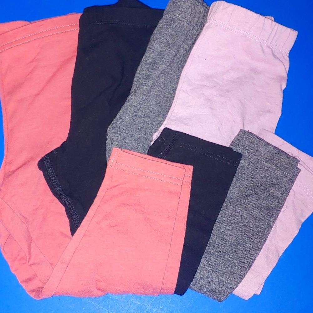 2T toddler leggings solid colors